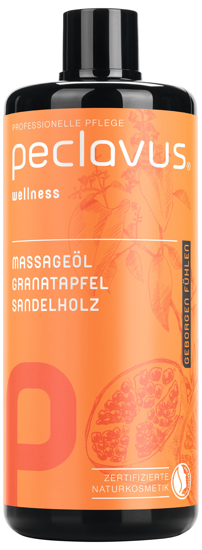 Huile de massage - Grenadier Bois de Santal - 500 ml - Peclavus