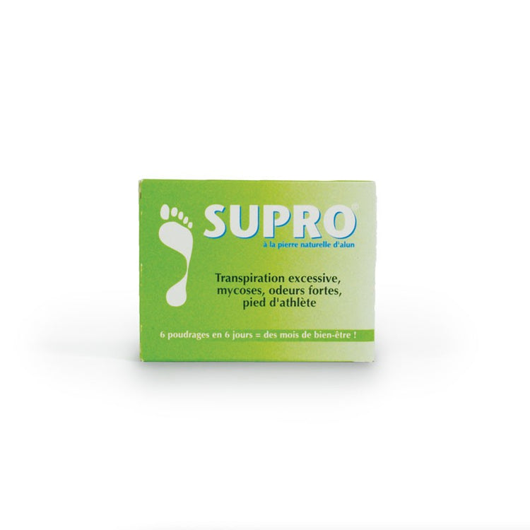 Boite Supro cure pour pied - Traite efficacement l'hypersudation des pieds