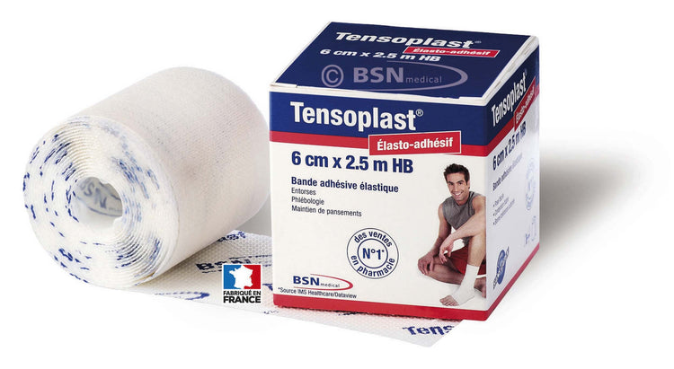 Bande adhésive élastique TENSOPLAST Blanc - 6 dimensions - BSN Medical