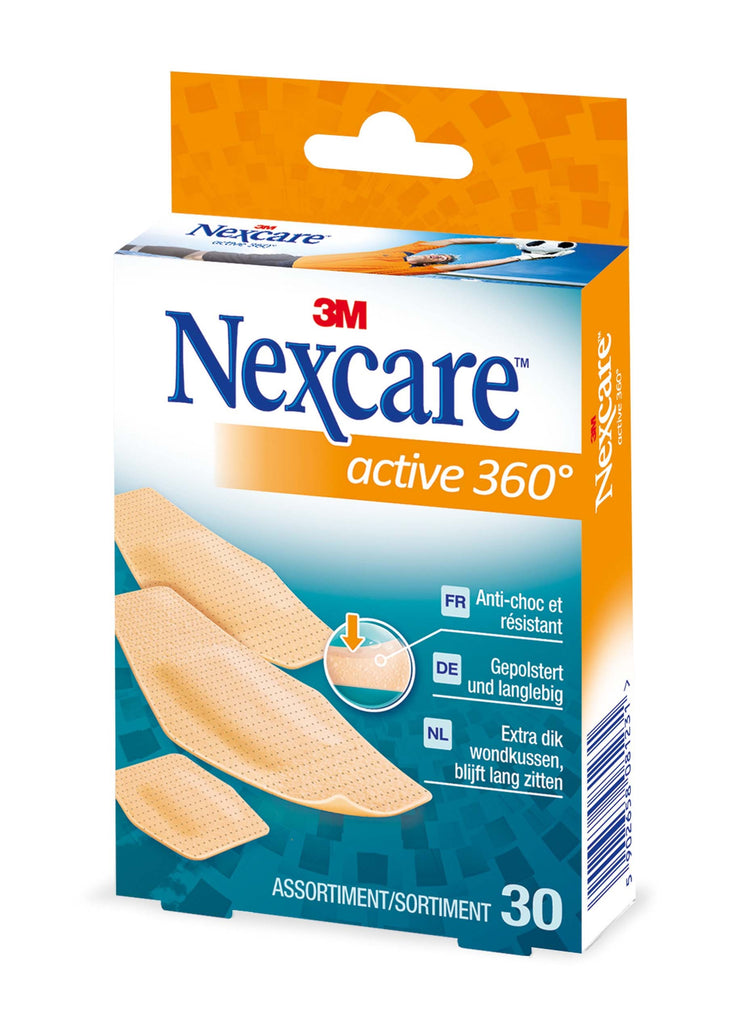 Pansement NEXCARE Active 360° Bte 30 Assorti