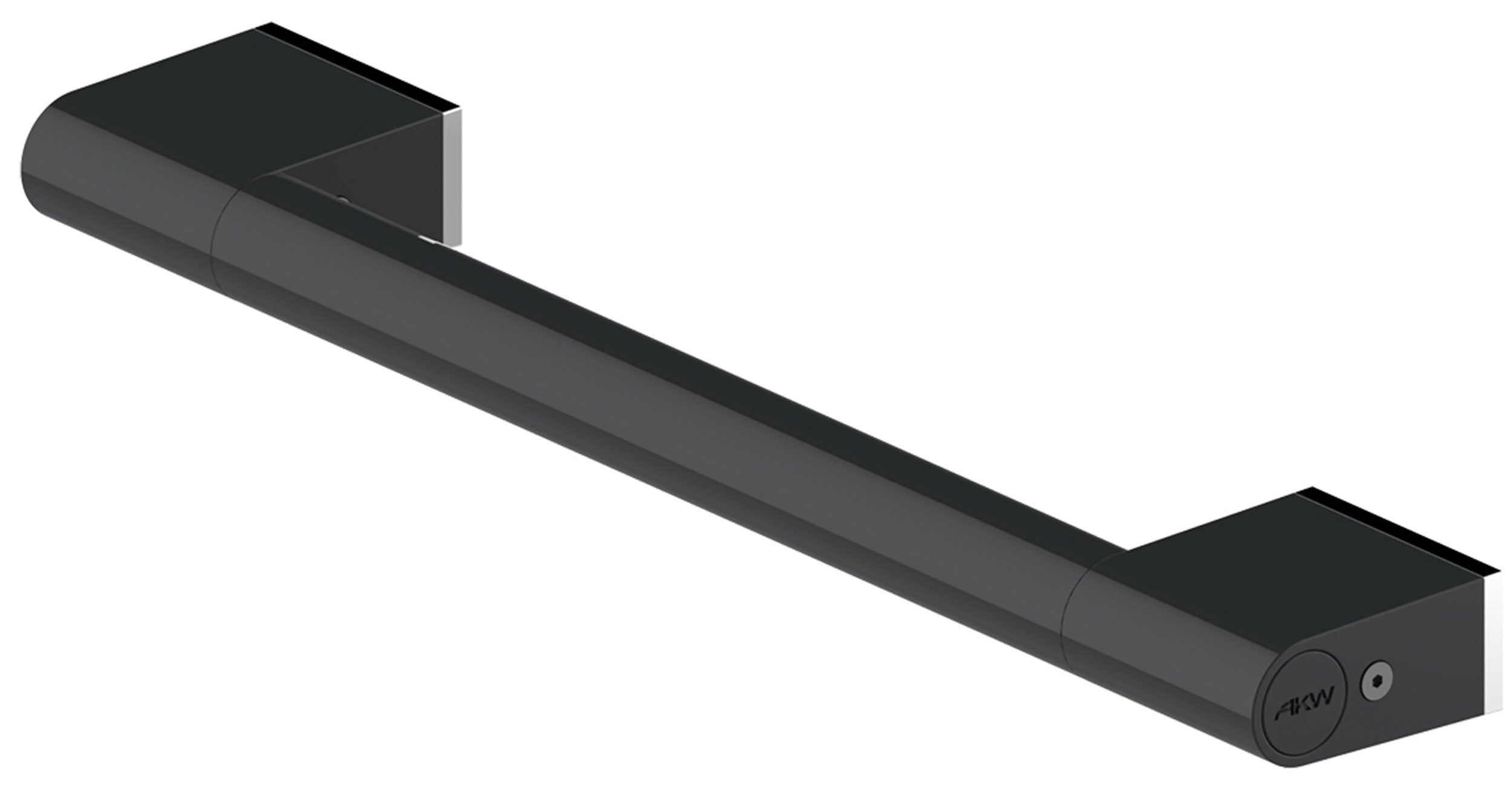 Barre d'Appui Droite - 2 dimensions - ONYX Finition Black - AKW