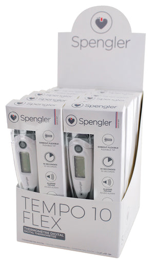 Presentoir 12 Thermomètres Tempo 10 Flex Gris - Spengler