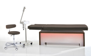 Gamme complète - Table de soins SONORA avec chauffage + siège ROUND + Vaporisateur - Ruck