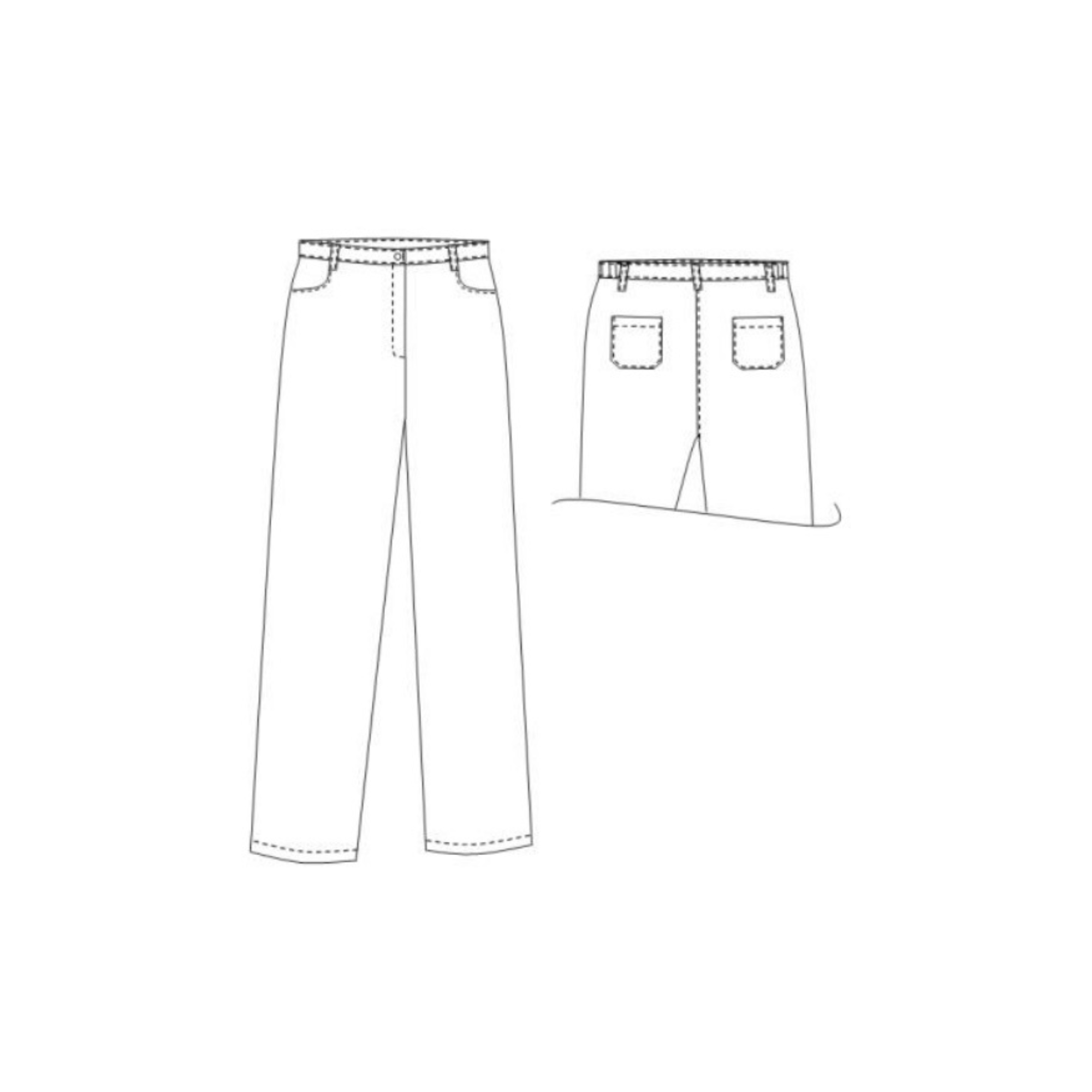 Seychelles - Pantalon - Femme - Ceinture élastique - 2 poches côtés