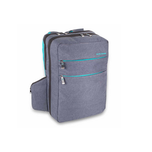 Mallette Sac à dos CITY BAG - Gris / Turquoise