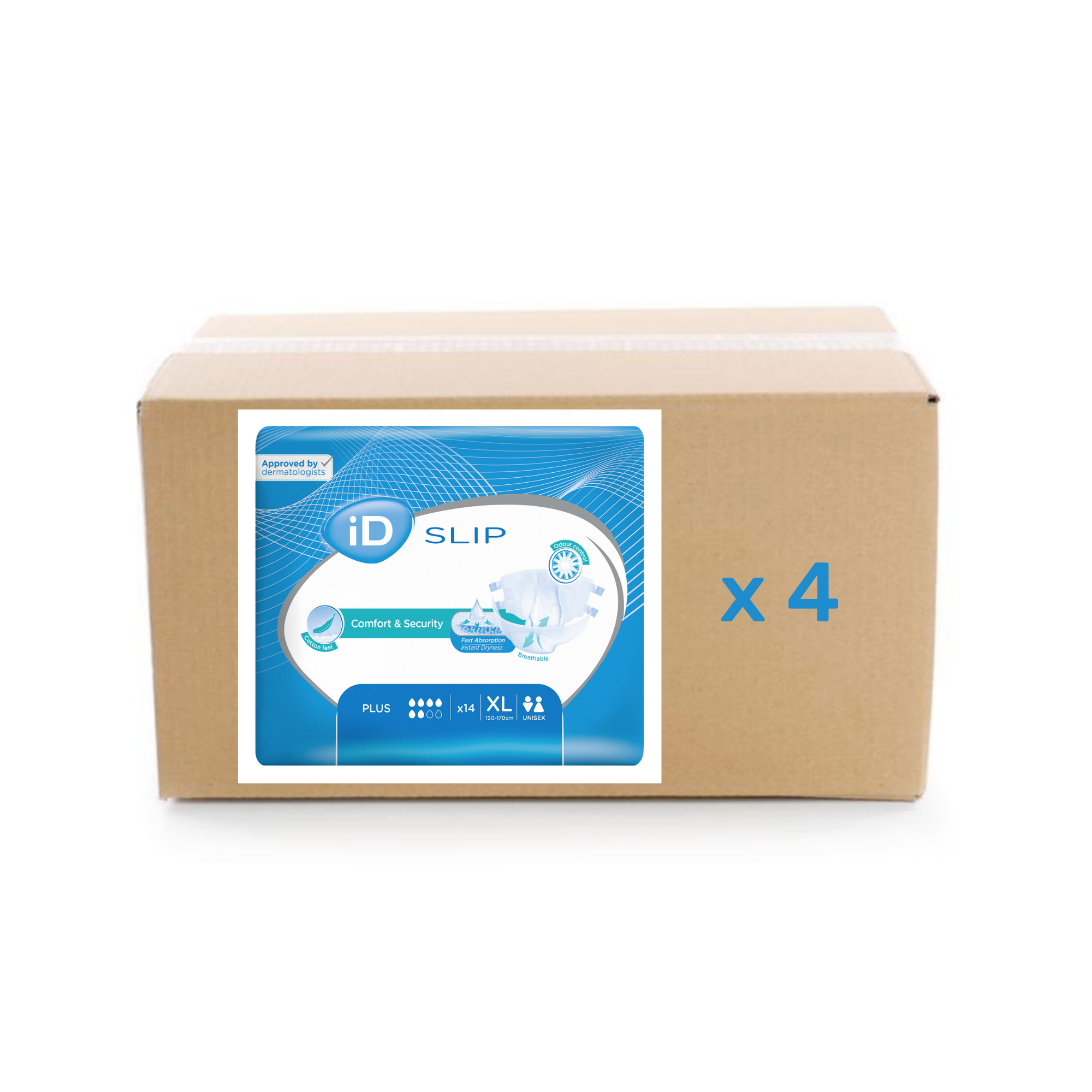 ID Slip Plus - 5.5 gouttes - XL - carton 4X14U - ID Direct