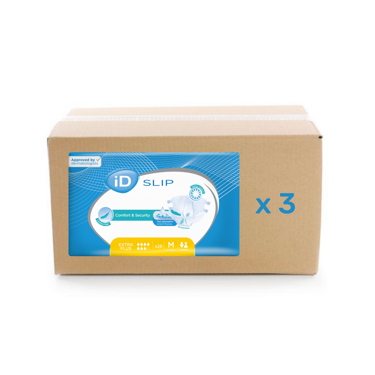  ID Slip Extra Plus - 7 gouttes - M - carton 3X28U - ID Direct 