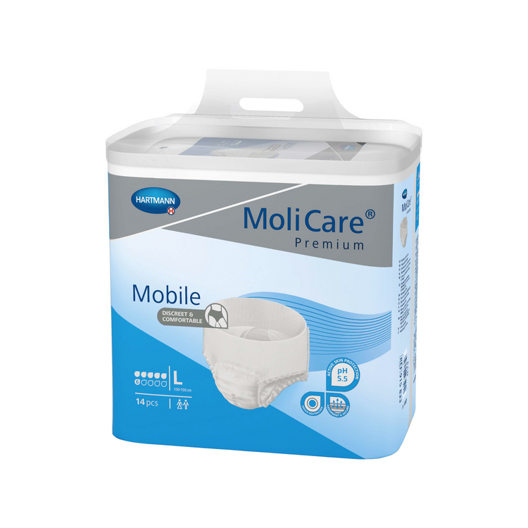 Slip Molicare Premium Mobile - 6 gouttes - 5 tailles - Hartmann