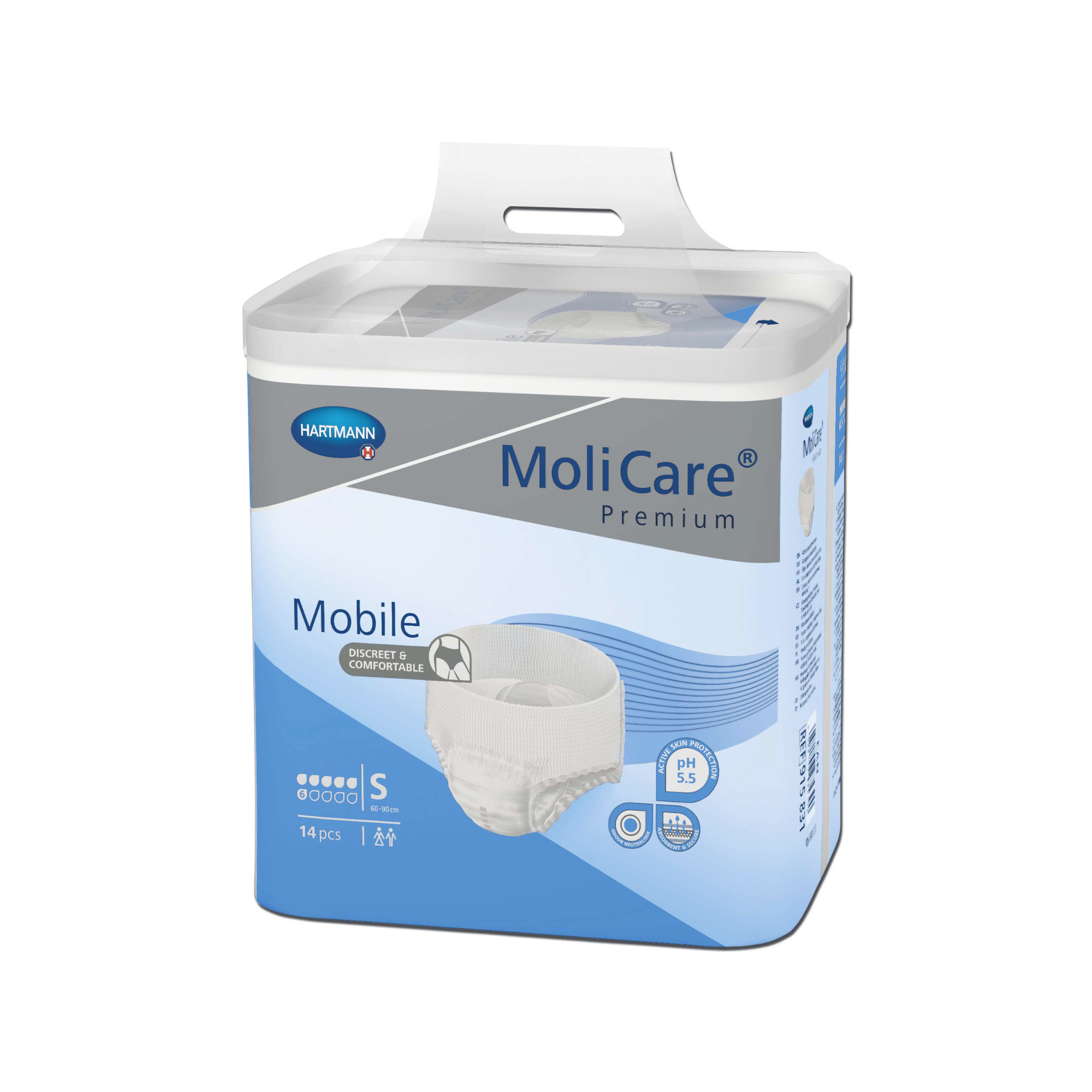 Slip Molicare Premium Mobile - 6 gouttes - 5 tailles - Hartmann