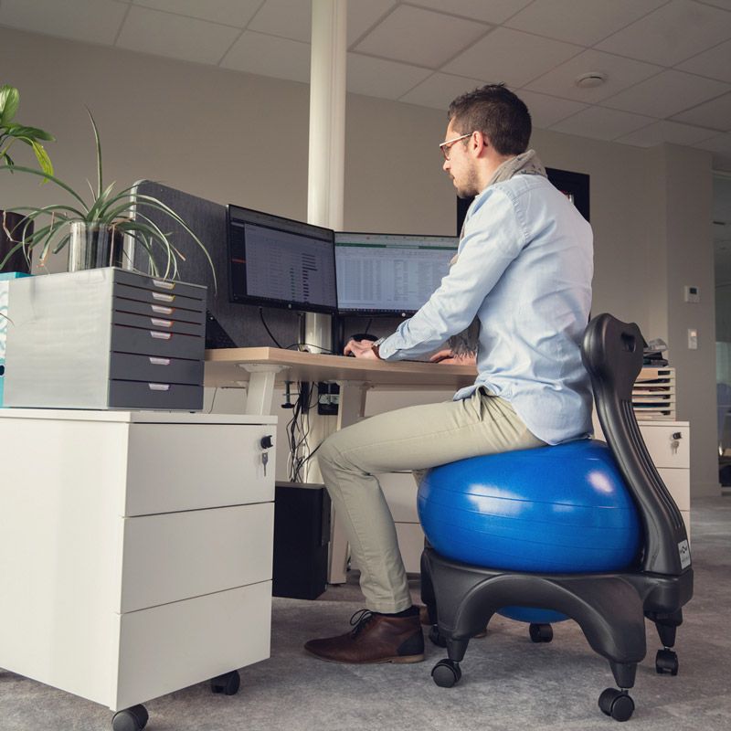 Chaise ergonomique avec ballon Tonic Chair® Originale