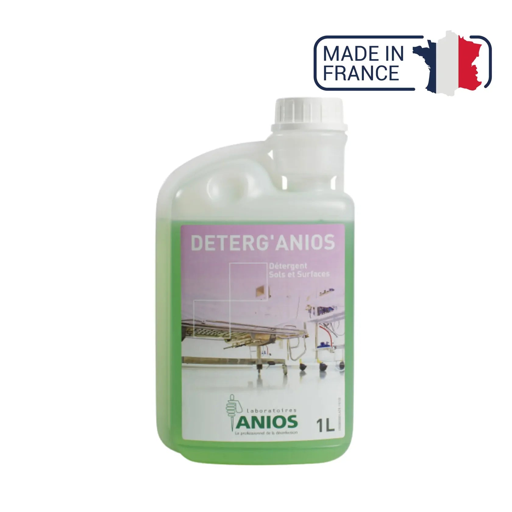 Deterg'anios - Floors and Surfaces - Wetting, dispersing and solubilizing effect - 1 L - Anios