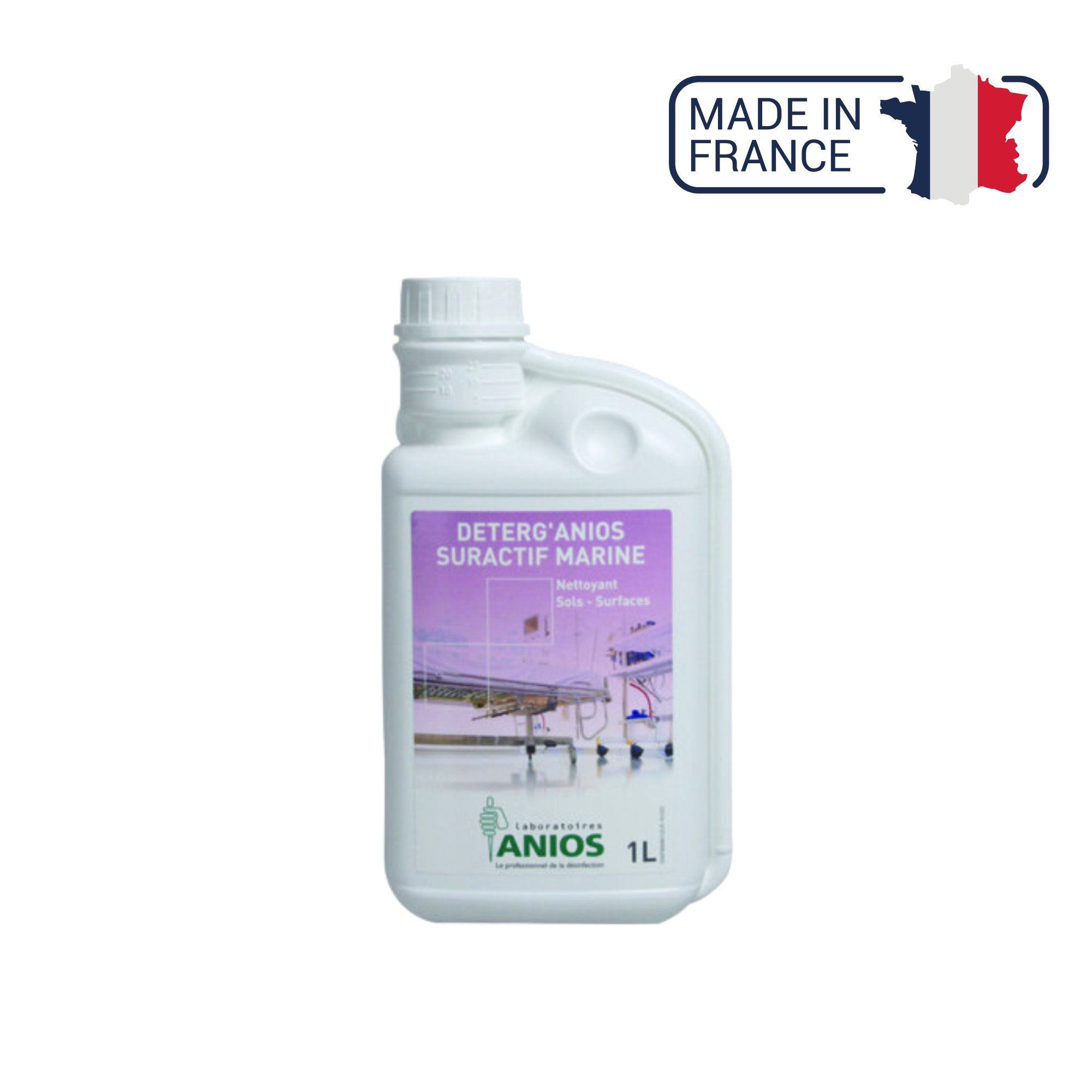 Deterg'anios suractif Marine - Floors and Surfaces - Wetting, dispersing and solubilizing effect - 5 L - Anios